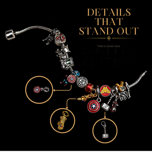 Pulsera con dije de héroe